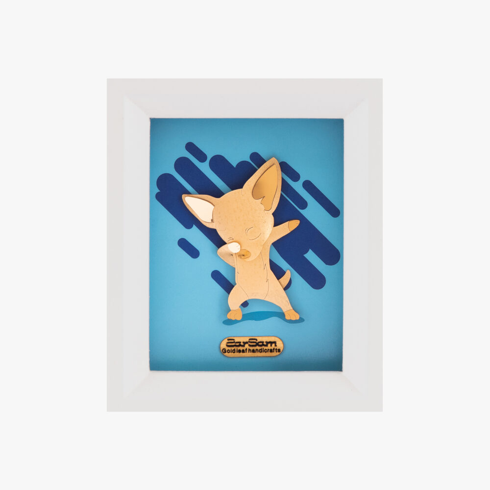 w-9-1.jpg تابلو طلا حیوانات Fox - 1