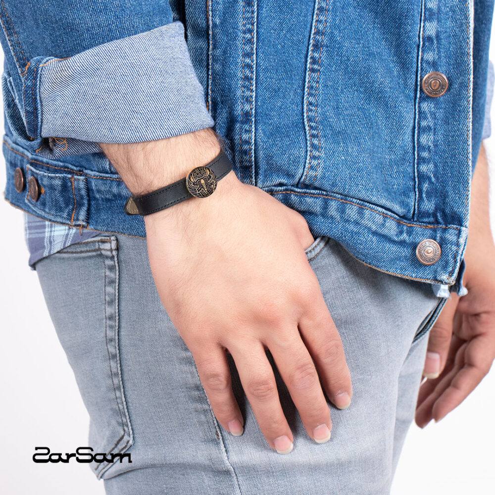 دستبند آبان سری سپهر چرم - 5