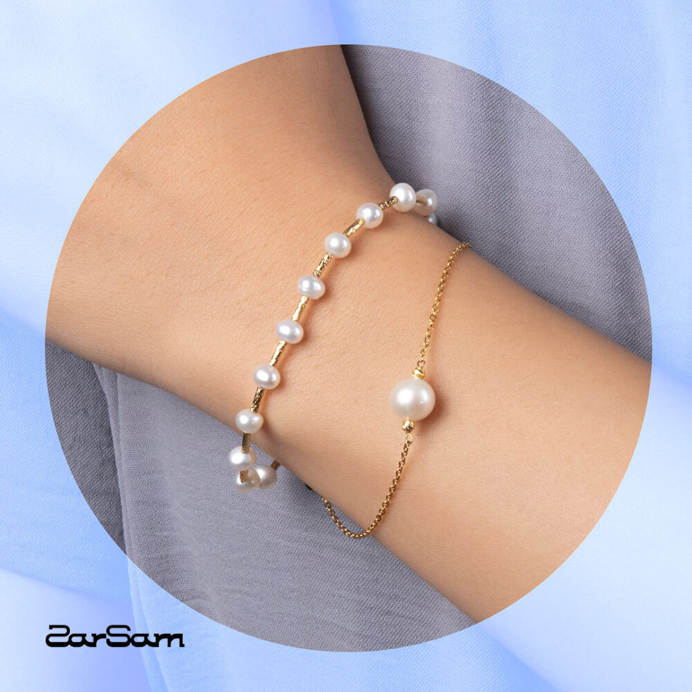 دستبند مروارید زنبق سری زروار - 6