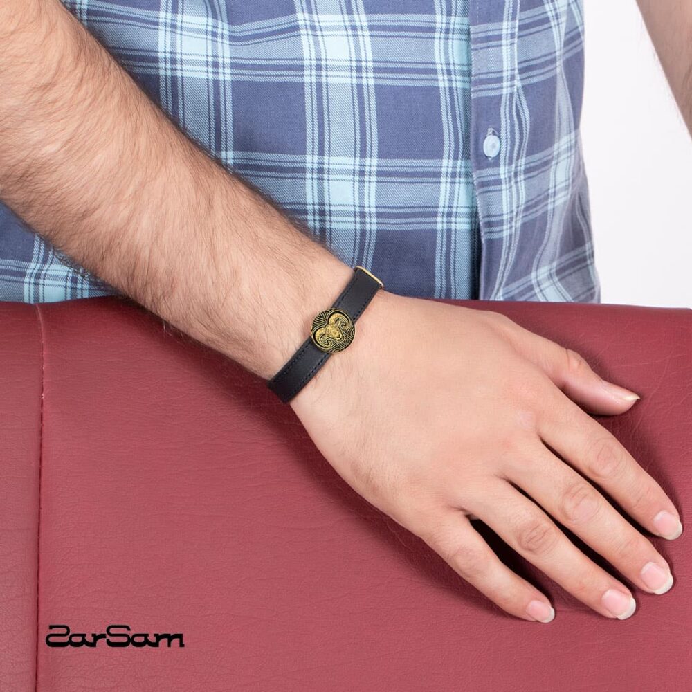 دستبند فروردین سری سپهر چرم - 5