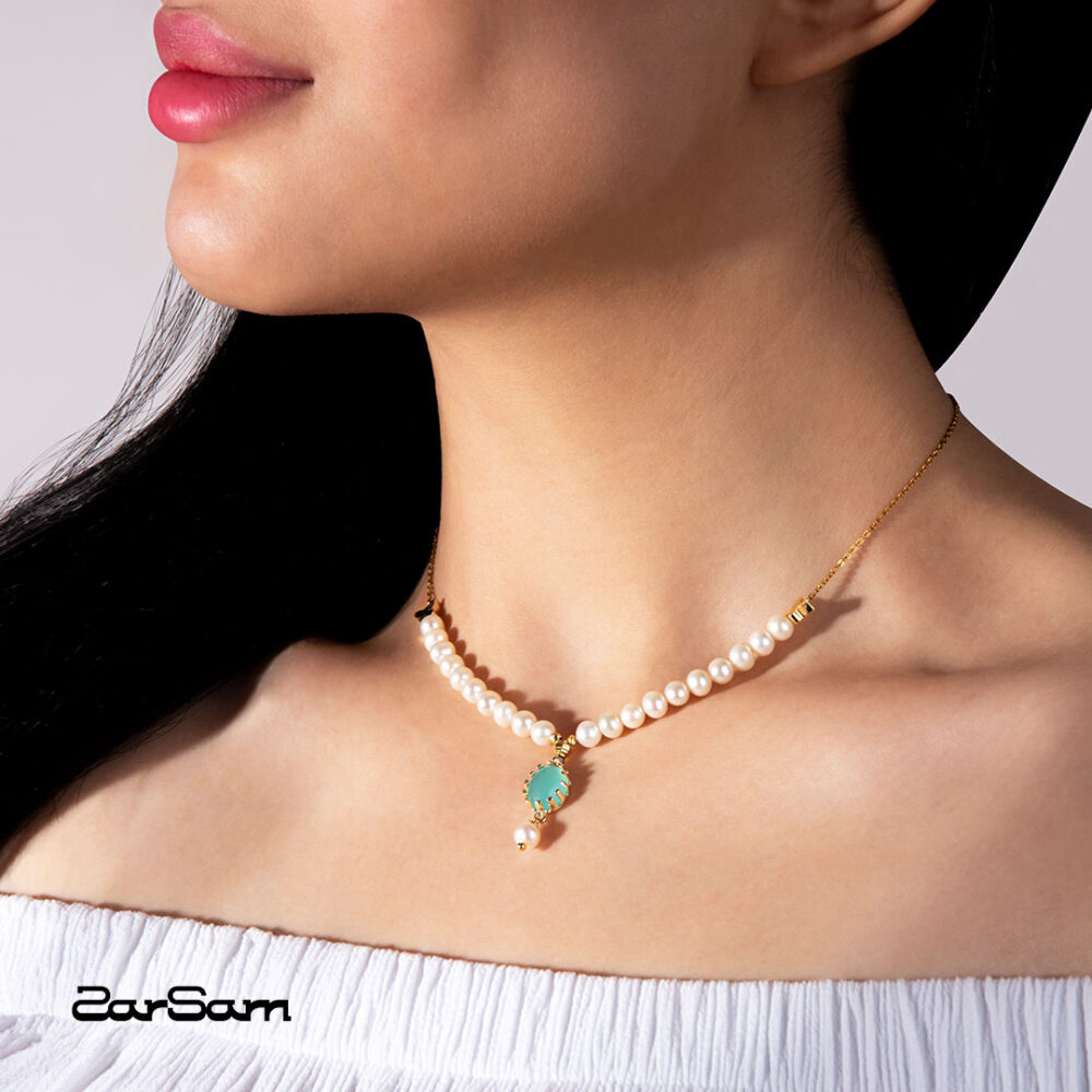 گردنبند نیلوفر سری زروار - 4