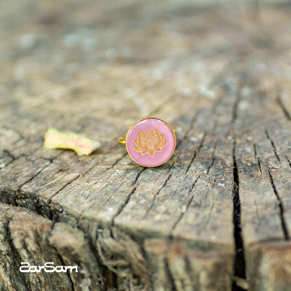 انگشتر نیلوفر v2 سری مهرسا - 2