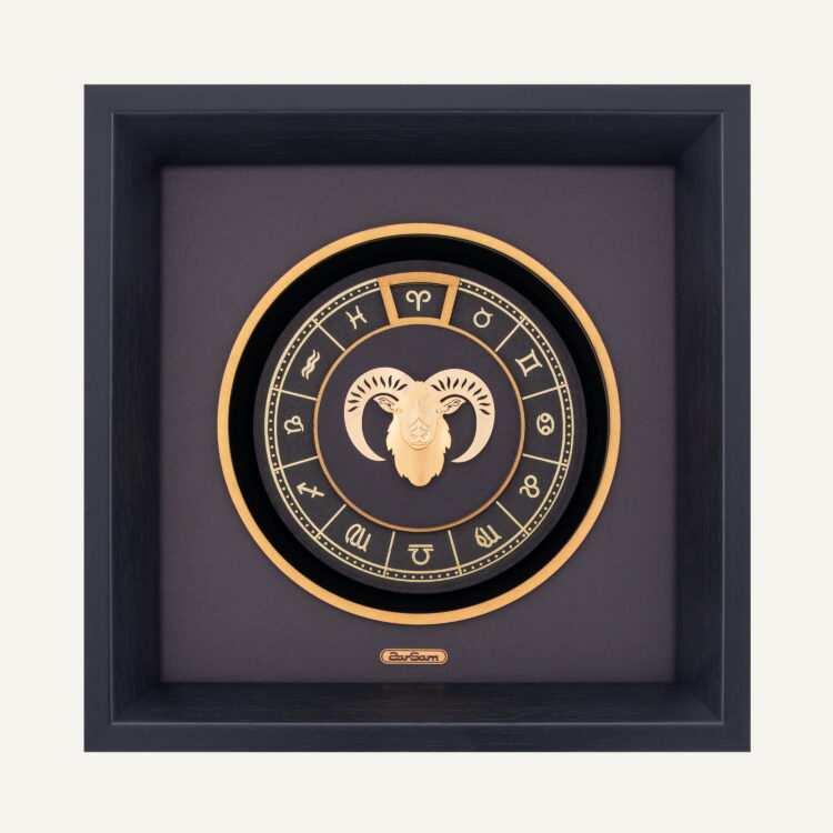 تابلو طلا ماه صور فلکی v2 فروردین