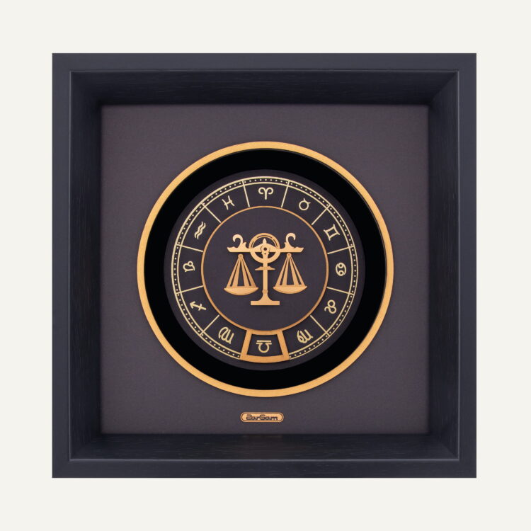 تابلو طلا ماه صور فلکی v2 مهر