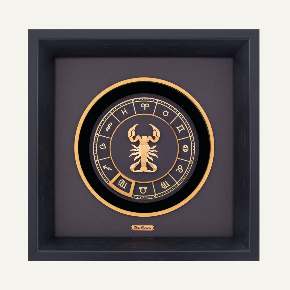 تابلو طلا ماه صور فلکی v2 آبان