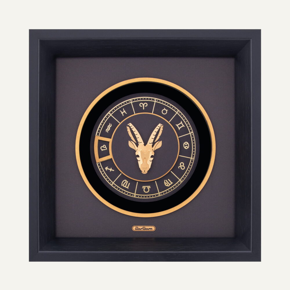 تابلو طلا ماه صور فلکی v2 دی