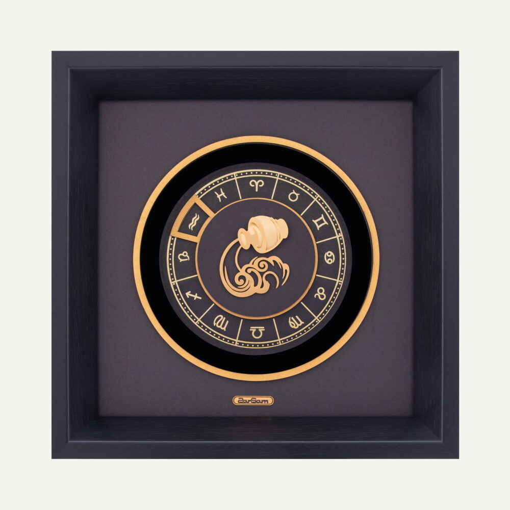 تابلو طلا ماه صور فلکی v2 بهمن تابلو طلا ماه صور فلکی v2 بهمن