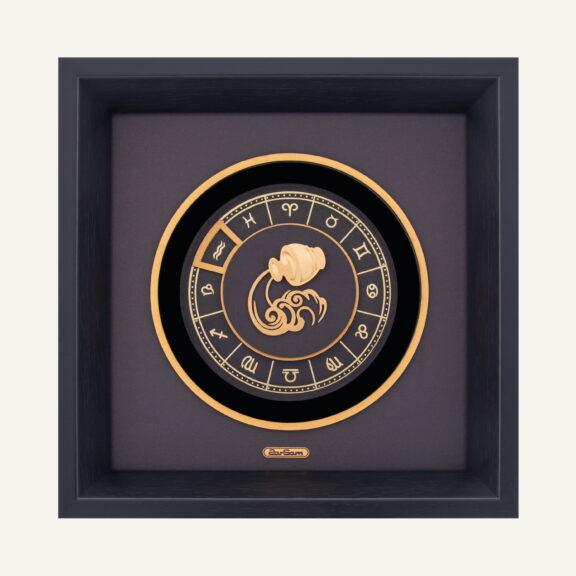 تابلو طلا ماه صور فلکی v2 بهمن