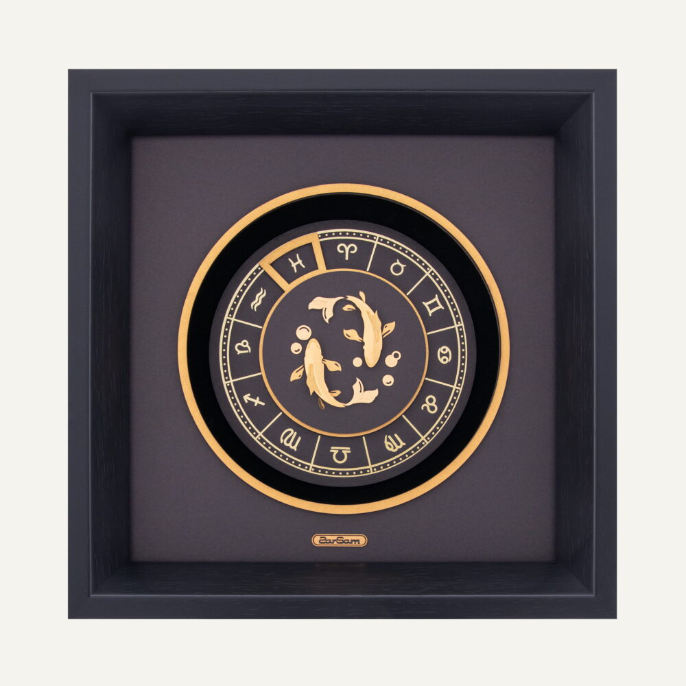 تابلو طلا ماه صور فلکی v2 اسفند