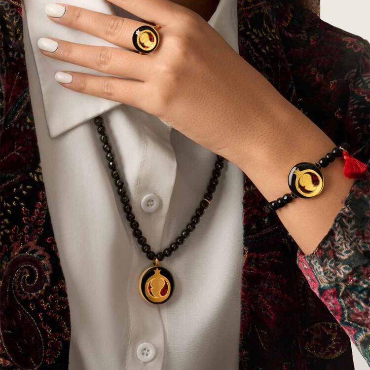 نیم ست انار مانی کلاسیک