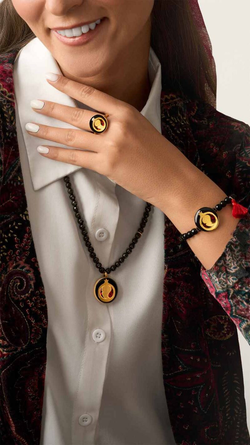 نیم ست انار مانی کلاسیک