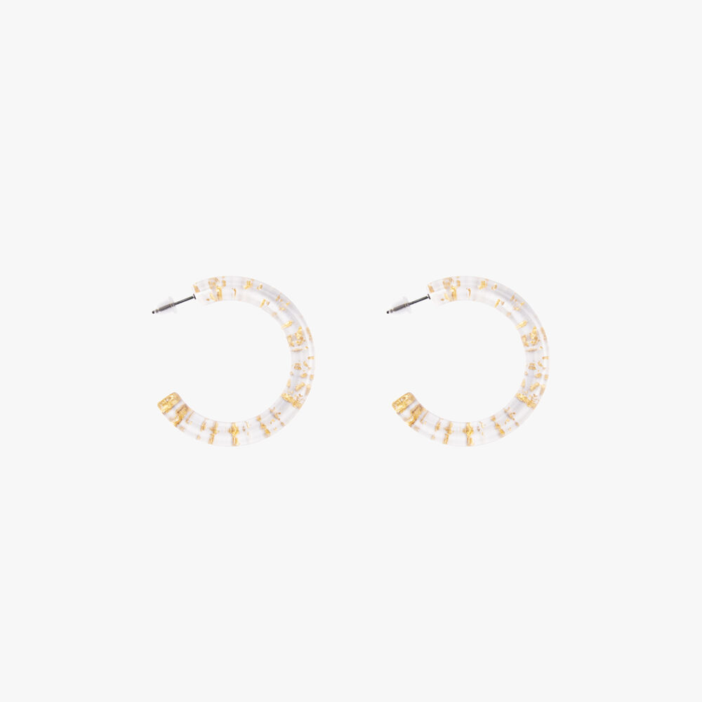 گوشواره زنانه درنا با ورق طلا سری آبگون - 2