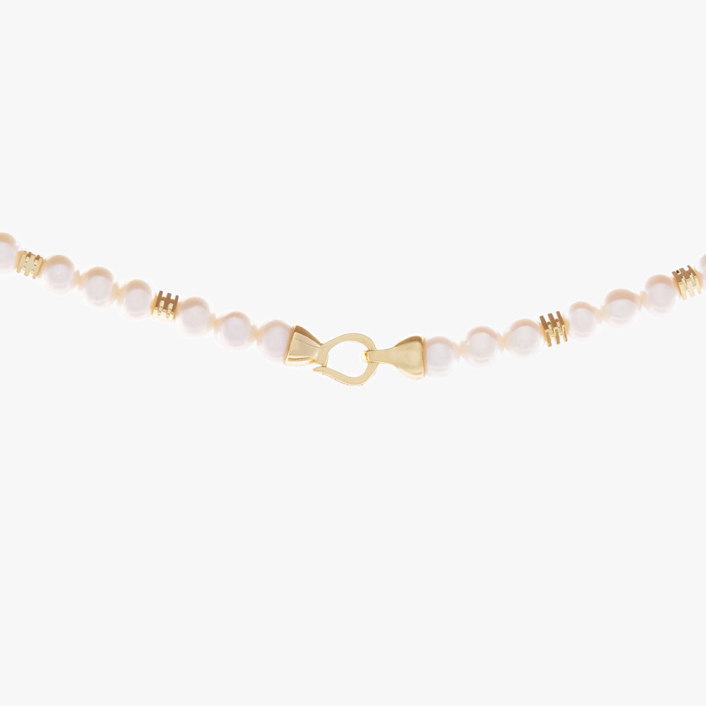 گردنبند مروارید زنانه تینا با آبکاری طلا سری زروار - 2