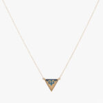 گردنبند زنانه نوژا با ورق طلا و زنجیر سری هور