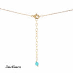 گردنبند زنانه نوژا با ورق طلا و زنجیر سری هور - 3