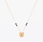 گردنبند زنانه الله با ورق طلا و زنجیر سری نشان