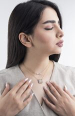 گردنبند ورق طلا زنانه پریا سری یزدان - Image 3