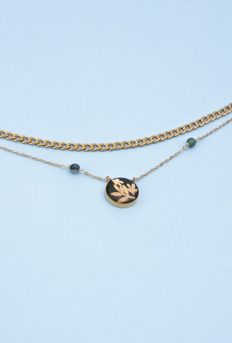 پابند زنانه پونه با ورق طلا سری لاوین - 4