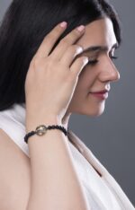 دستبند زنانه کهکشان با ورق طلا و سنگ سری مانی کلاسیک - 2