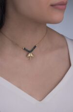 گردنبند ورق طلا زنانه آوین سری چتر - Image 2