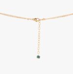 گردنبند زنانه خانه سبز با ورق طلا و زنجیر سری یزدان - 3