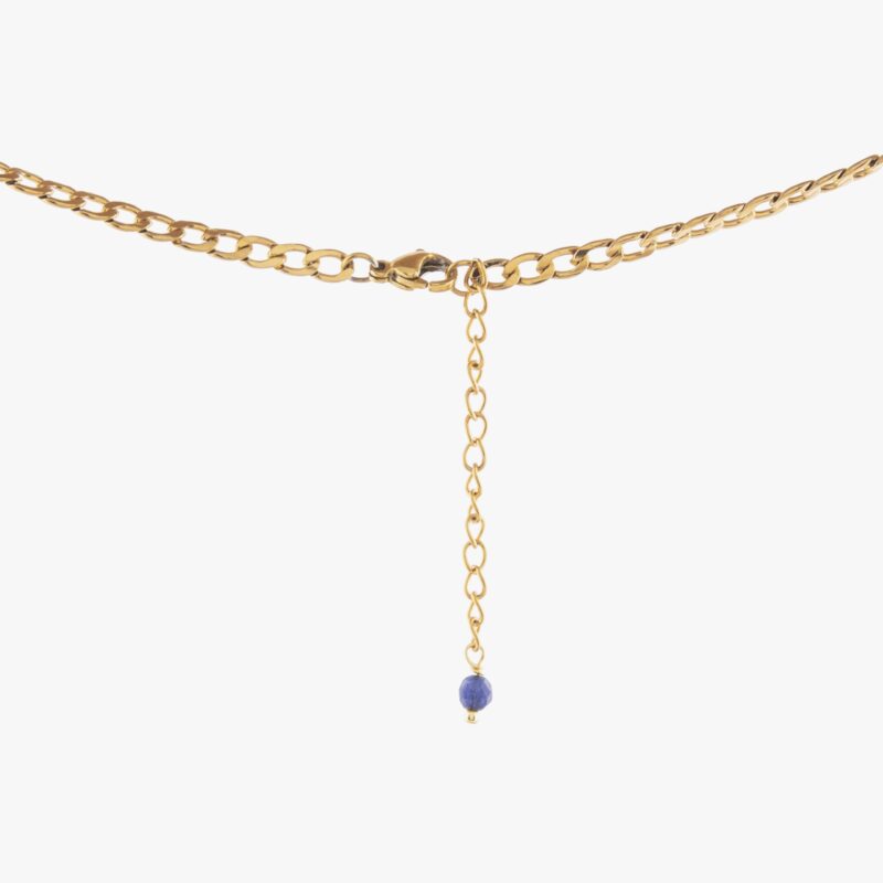 گردنبند زنانه ورق طلا و زنجیر فرانک سری مانیمو - 3