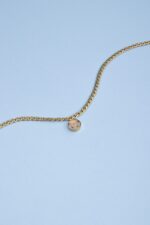 گردنبند زنانه ورق طلا و زنجیر فرانک سری مانیمو - 2