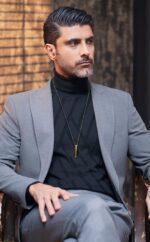 گردنبند مردانه آسا با ورق طلا و زنجیر سری والا - 2