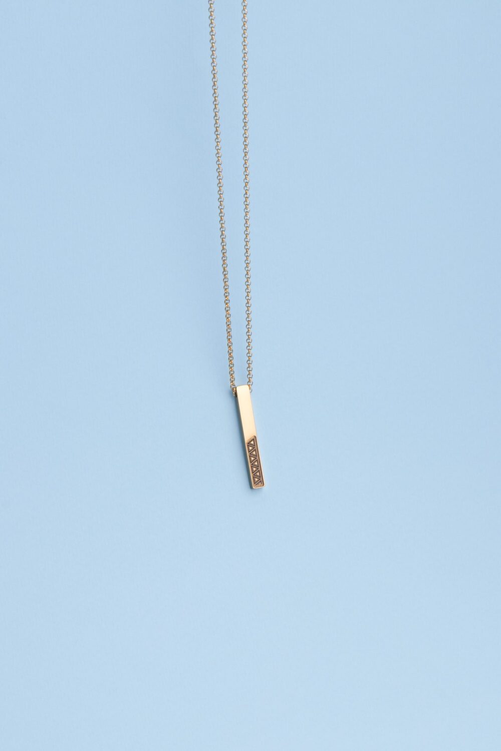 گردنبند مردانه آسا با ورق طلا و زنجیر سری والا - 3