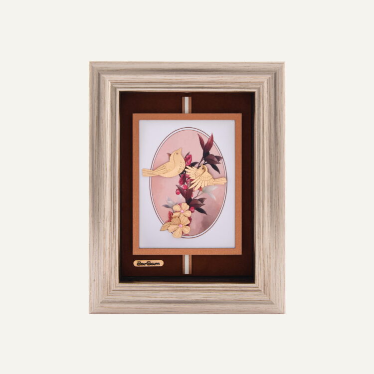 تابلو طلا طبیعت باغ بهشت