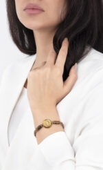 دستبند زنانه خرداد V2 با ورق طلا و سنگ سری صنم - 2