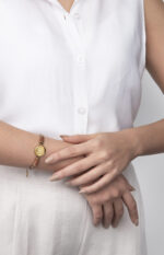 دستبند زنانه مرداد V2 با ورق طلا و سنگ سری صنم - 2