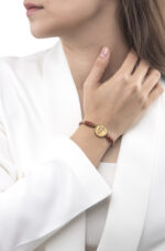 دستبند زنانه آبان V2 با ورق طلا و سنگ سری صنم - 2