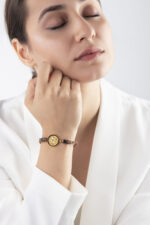 دستبند زنانه اسفند V2 با ورق طلا و سنگ سری صنم - 2