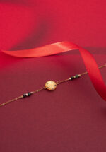 دستبند زنانه مروا با ورق طلا و زنجیر سری مانیمو - 4