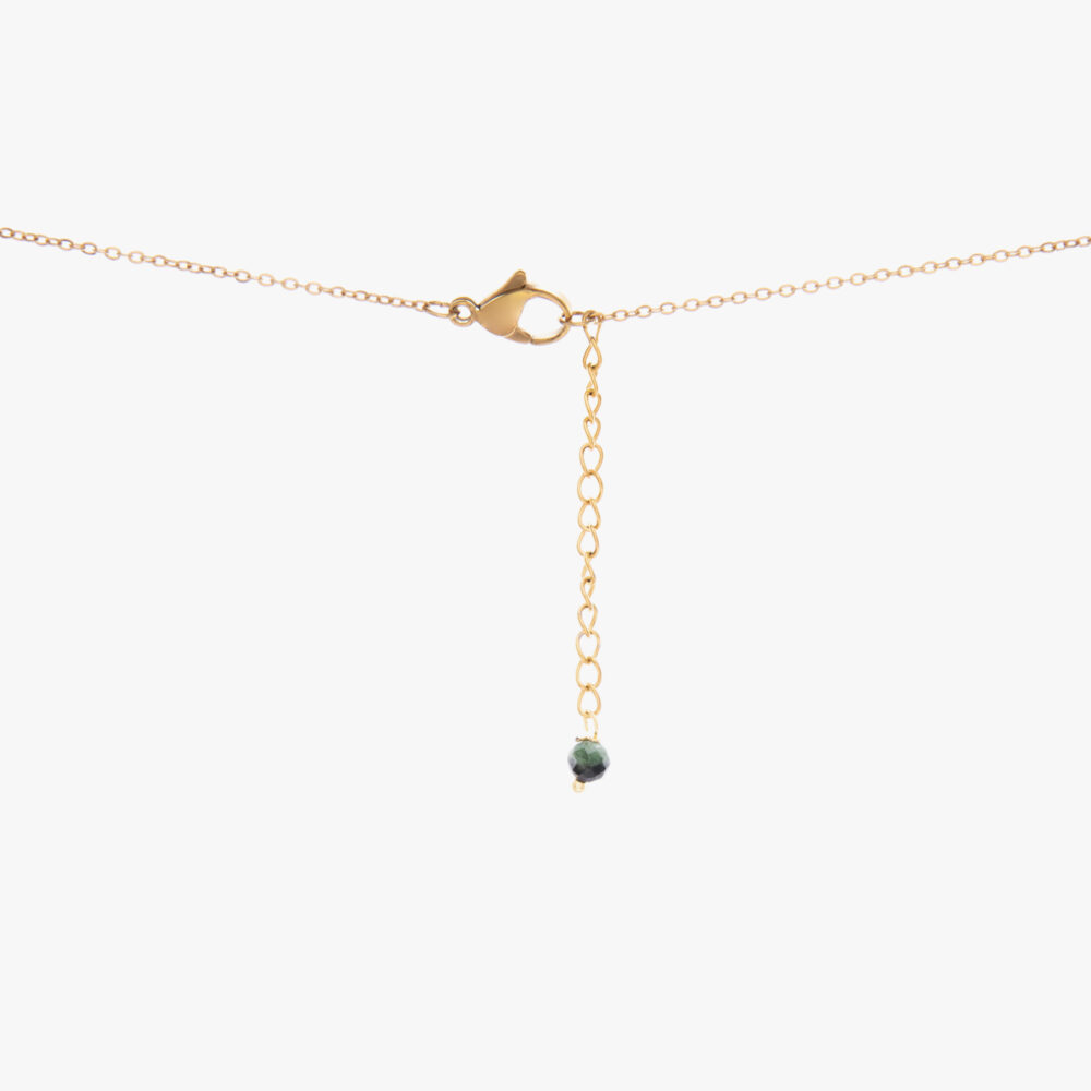 گردنبند زنانه مروا با ورق طلا و زنجیر سری دینا - 4