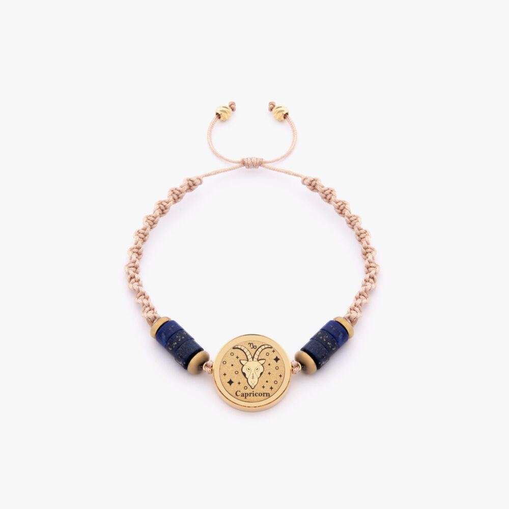 10017249-G دستبند زنانه دی V2 با ورق طلا و سنگ سری صنم - 1