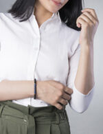 دستبند مردانه لاجورد با ورق طلا و سنگ سری آرتا - 3