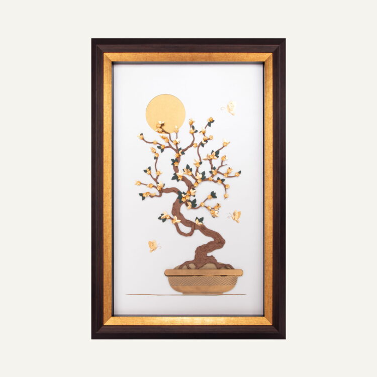 تابلو طلا طبیعت بن سای