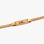 دستبند بچه گانه بامشی با ورق طلا و سنگ سری کارتیه کودک - 3