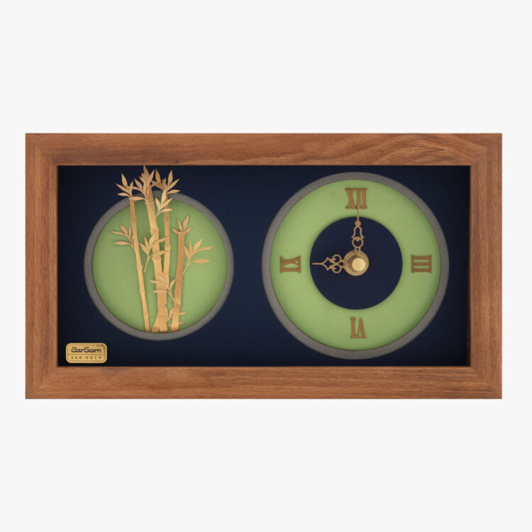 ساعت رومیزی چوبی بامبو در فروشگاه زرسام