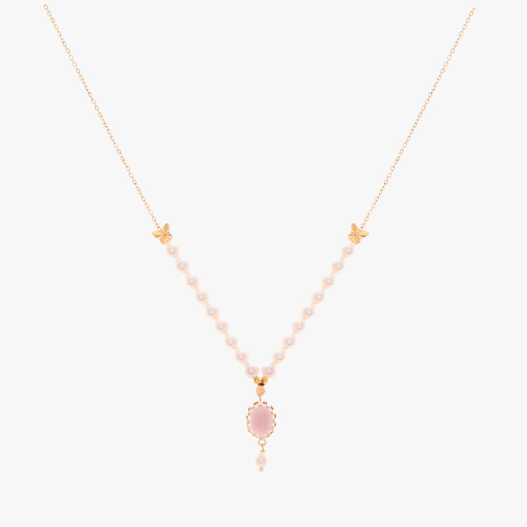 گردنبند مروارید زنانه نیلوفر v2 سری زروار