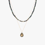 گردنبند زنانه ورق طلا و زنجیر آواز قو v2