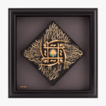 تابلو طلا مذهبی چهارقل 38 * 38 سانتی متر