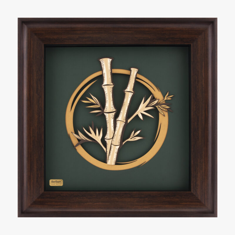 تابلو طلا طبیعت بامبو