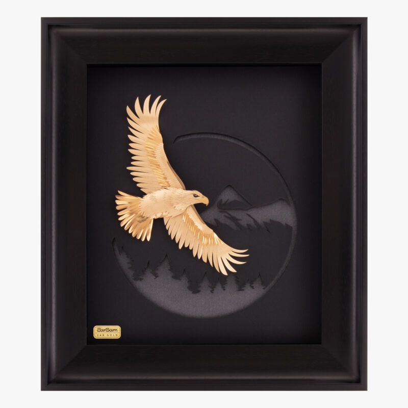 تابلو طلا طبیعت پرواز