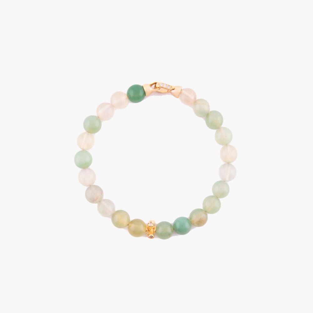 دستبند زنانه اوپال سبز سری وارتا