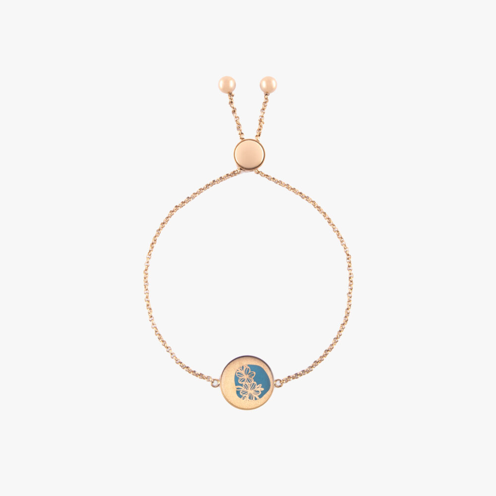 IMG_1254 (2) دستبند زنانه ورق طلا و زنجیر گلسا سری سلوا - 1