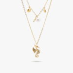 گردنبند نقره زنانه اسب دریایی سری سیمین