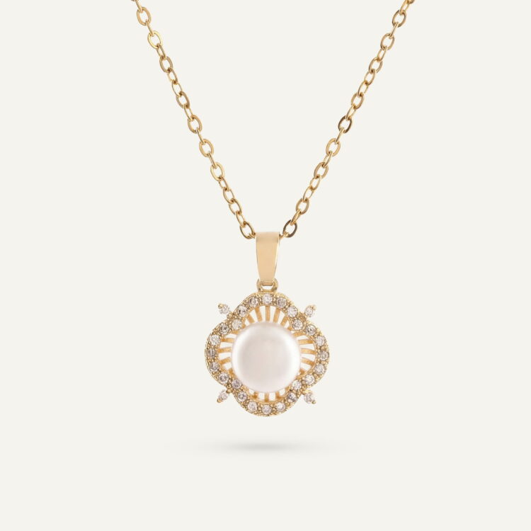 گردنبند مروارید زنانه ونکلیف سری زروار